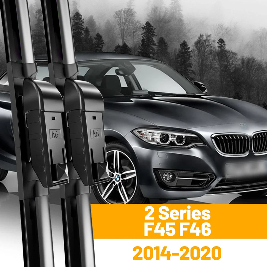 Front Windshield Wiper Blade Set for BMW 2 Series "+19" 2014-2020