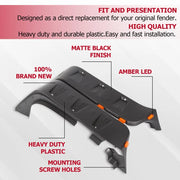 Pocket Rivet-Style Fender Flare Set with LEDs for 2007–2018 Jeep Wrangler JK
