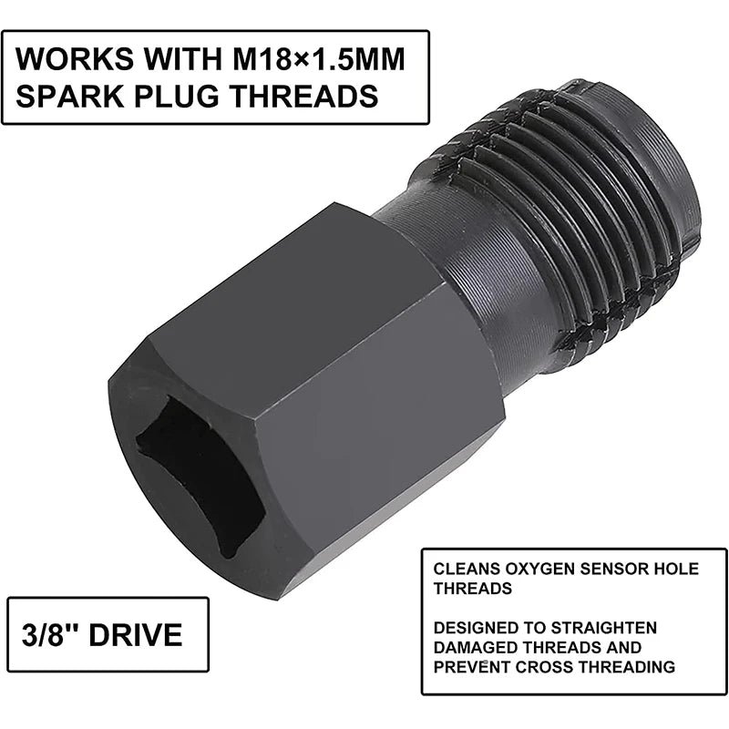5-Piece Oxygen Sensor Socket and Thread Chaser Set