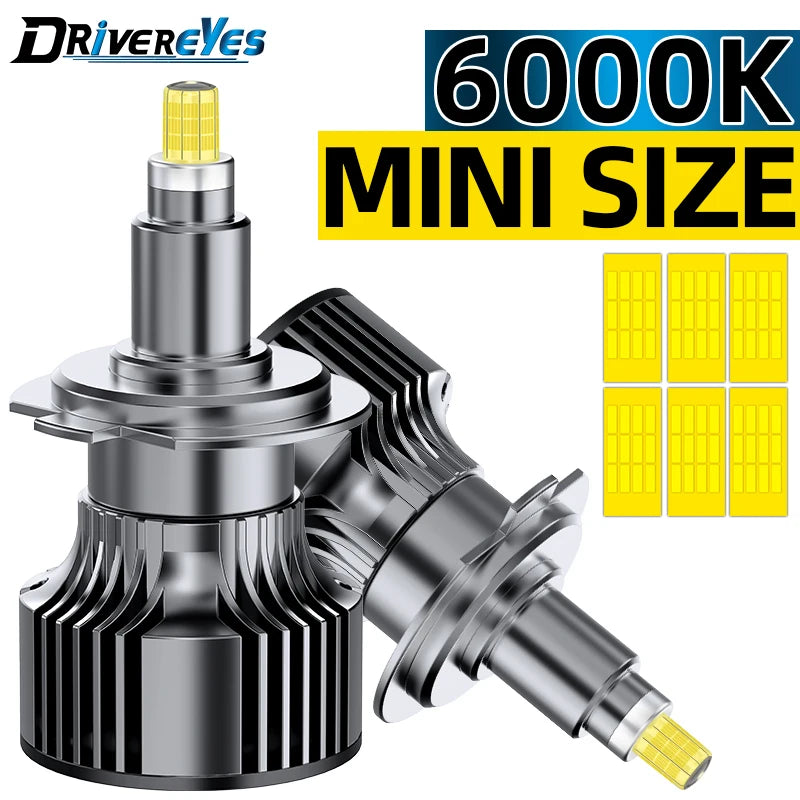 2-Piece H1/H7/H11/9005/9006/9012 LED Headlight Bulb – Projector-Compatible