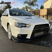 Front Bumper Lip & Splitter for 2008–2015 Mitsubishi Lancer Evolution X – VR Style