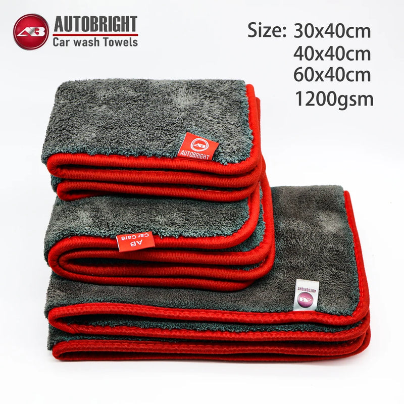 1200 GSM Microfiber Car Cleaning Towel, Three Size Options