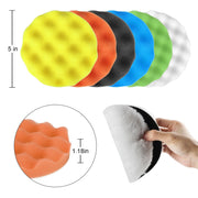 Drill-Mounted Foam Buffing and Polishing Pad Kit