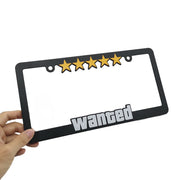 5-Star JDM-Style License Plate Frames - Pair