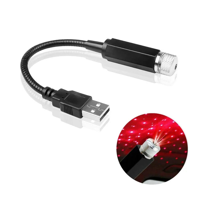 Mini USB LED Starry Sky Projector for Car Roof and Room Décor