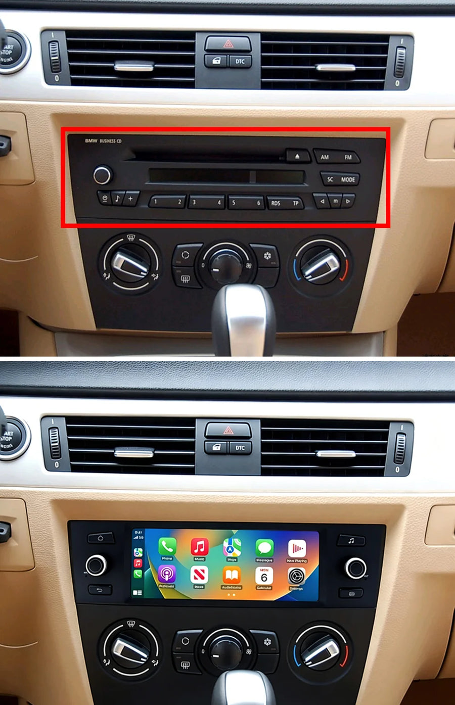 6.95-Inch Wireless CarPlay/Android Auto Radio for BMW E8x/E9x