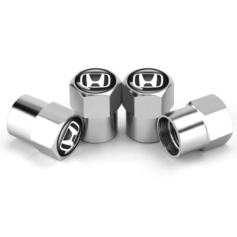 Honda-Style Tire Valve Cap Set – 4-Piece Color Options