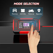 12V 6A Smart Battery Charger with LCD and Pulse Repair Mode