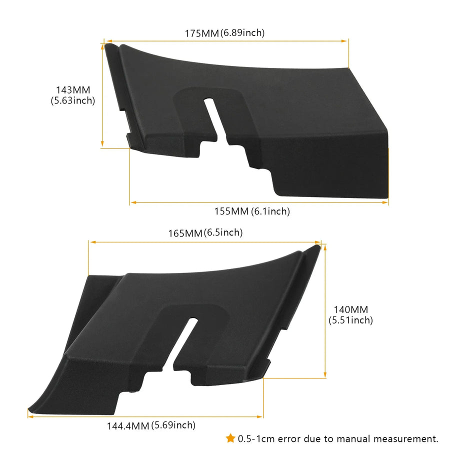 Left Right Air Inlet Cowl Grille Panel for 2007-2014 Tahoe Yukon Escalade 25820729 25820730