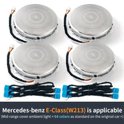 Stainless-steel Door Speaker Cover Trim for Mercedes-benz C-class, E-class and Glc