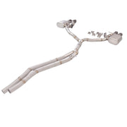 304 Stainless Steel Valved Cat-Back Exhaust System for Audi S5 F5P F5F A4 A5 2018-2024