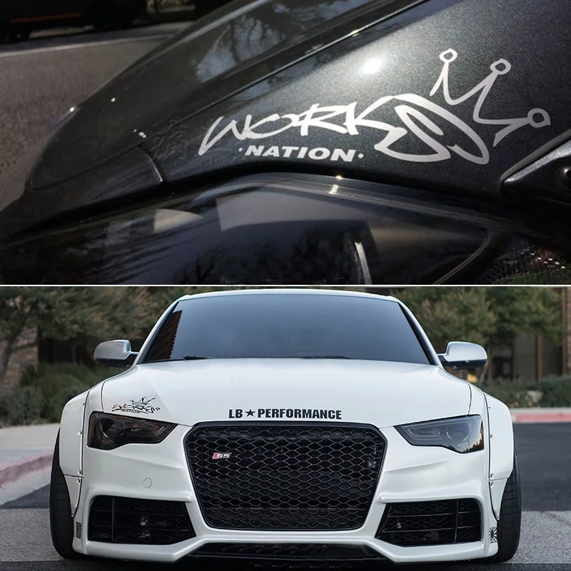 Reflective Headlight Eyelid Vinyl Decal
