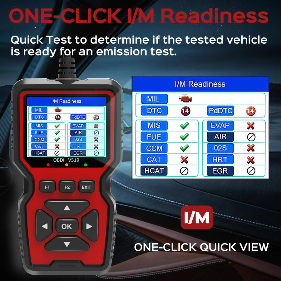 V519 OBD2 Code Reader with Live Data