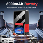 4-in-1 12V Car Jump Starter with 150 PSI Tire Inflator
