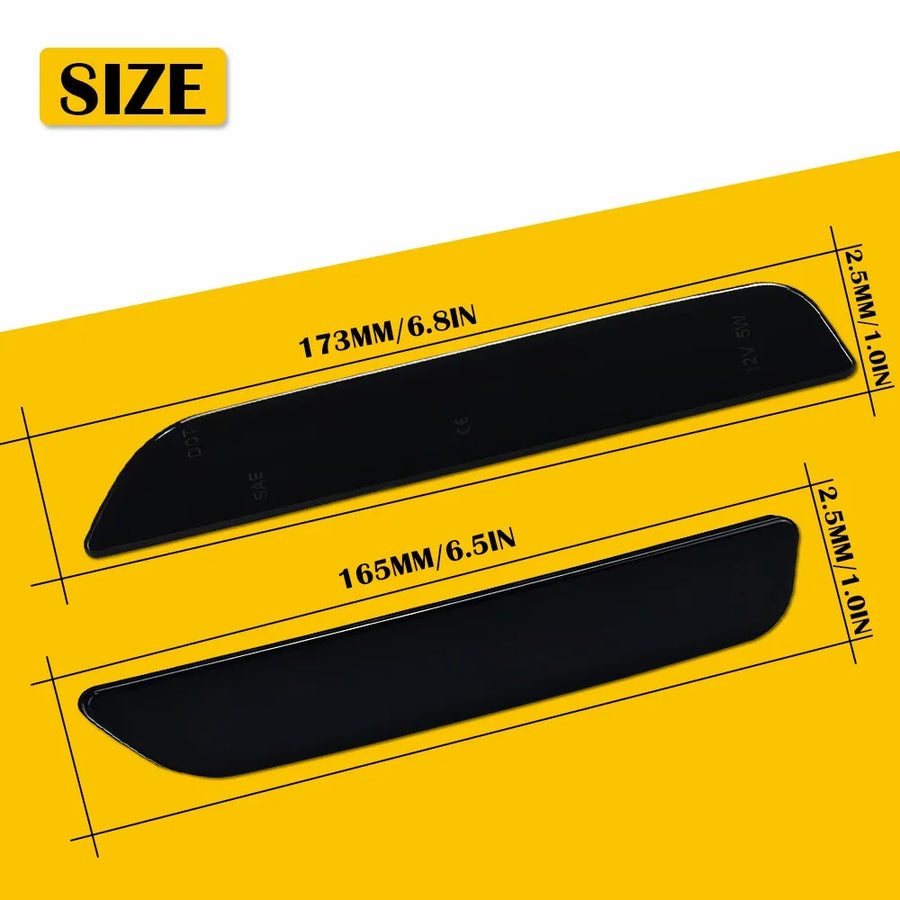 2-Piece LED Bumper Side Marker Lights for Ford Mustang 2010-2014