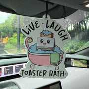 Funny Live Laugh Toaster Bath Air Freshener