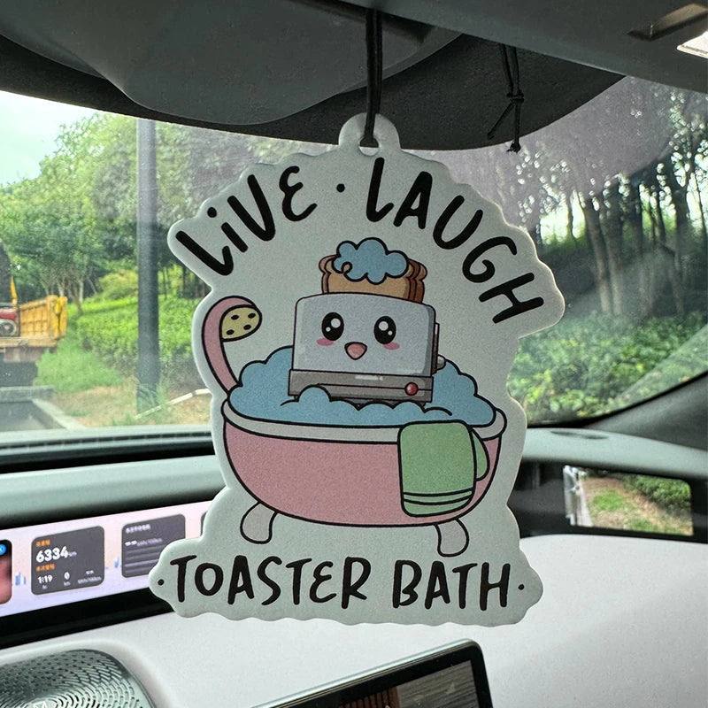 Funny Live Laugh Toaster Bath Air Freshener