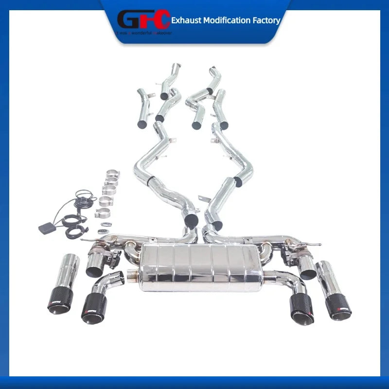 Stainless Steel Valved Cat-Back Exhaust System for BMW X5M X6M 2010-2014