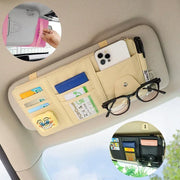 Sun Visor Organizer with Sunglasses & Card Pockets – 5 Colors