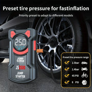 3000A 5-in-1 Car Jump Starter with 150 PSI Tire Inflator