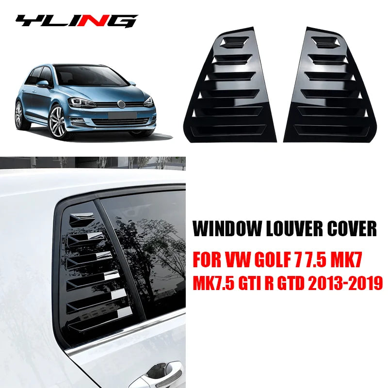 Rear Side Window Louvers for Volkswagen Golf MK7/MK7.5 2013-2019
