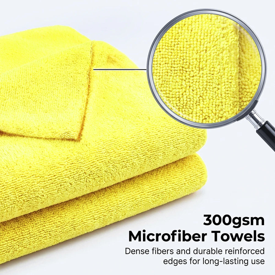 300 GSM Microfiber Cleaning Towels, 40 x 40 cm