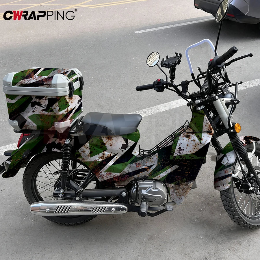 Rust Camouflage Automotive Vinyl Wrap – Multiple Sizes