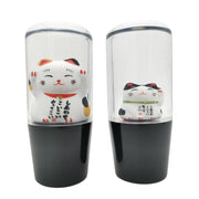 Lucky Cat Resin Manual Shift Knob with Thread Adapters
