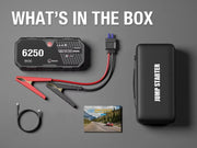 6000A/6250A 12V Portable Car Jump Starter and Power Bank