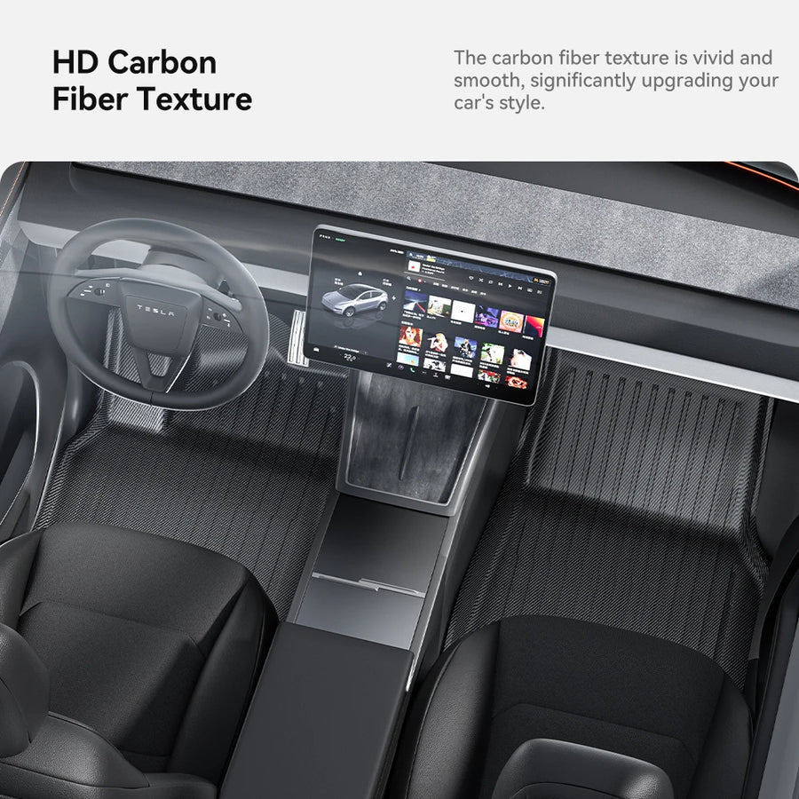 TPE All-Weather Floor Mats and Cargo Liner Set for New Tesla Model Y Juniper 2025