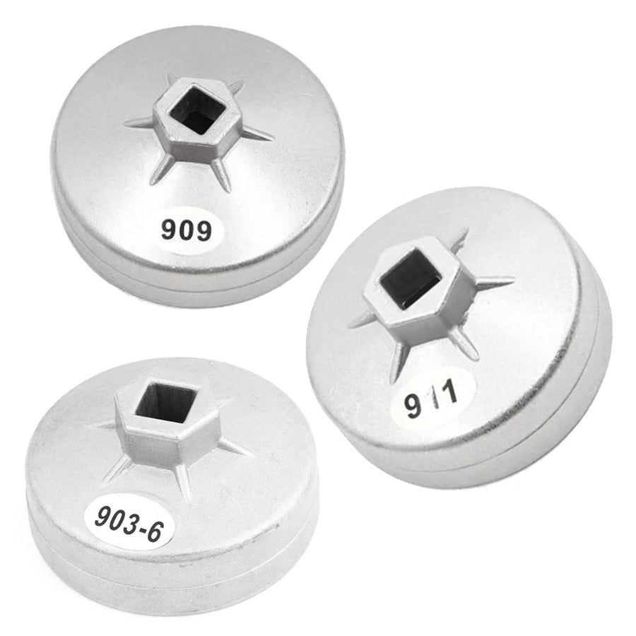 1/2-Inch Drive Aluminum Oil Filter Cap Wrench, 74-92mm Options