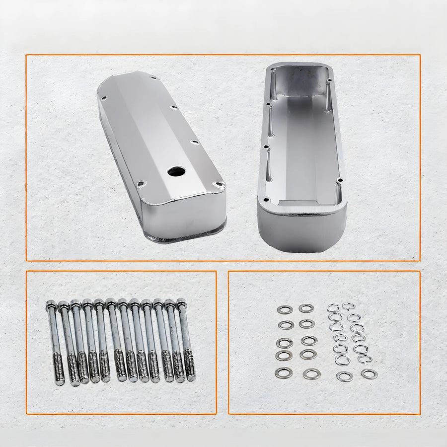 Fabricated Aluminum Valve Covers for Ford 429/460 Big Block – Pair