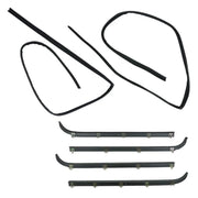 6-Piece Weatherstrip Set Window Sweep Run Channel for Ford F150 F250 F350 Pickup