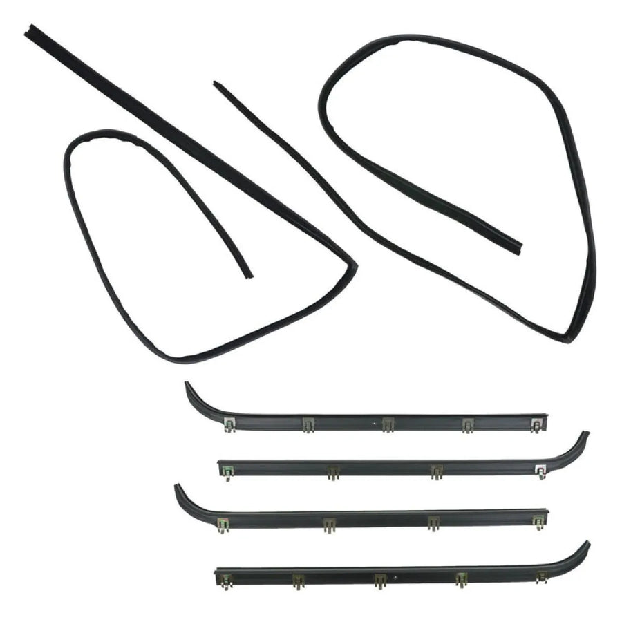 6-Piece Weatherstrip Set Window Sweep Run Channel for Ford F150 F250 F350 Pickup