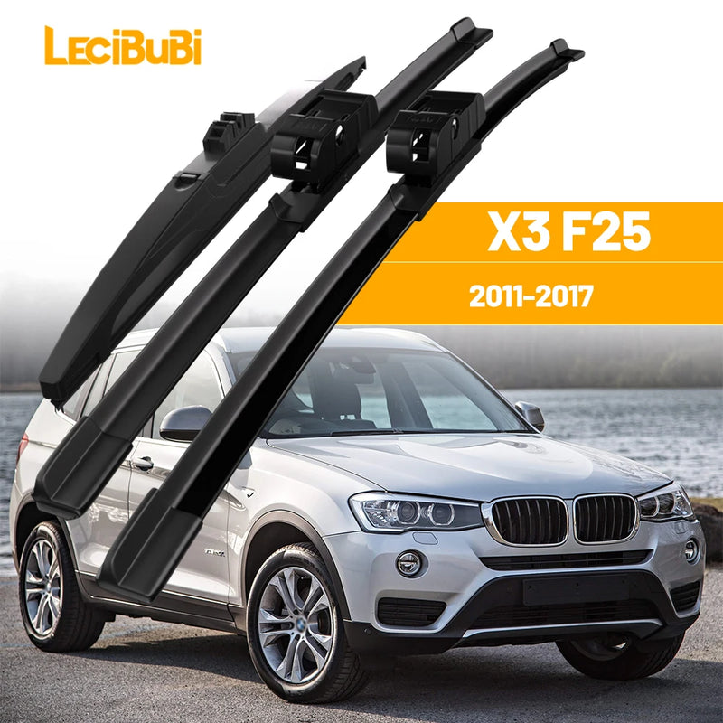 Front & Rear Windshield Wiper Blade Set for BMW X3 2011-2017
