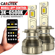 2-Piece H1/H4/H7/H11/9005/9006 LED Headlight Bulb – 3000K/6500K