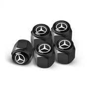 5-Piece Metal Tire Valve Stem Cap Set for Mercedes-Benz