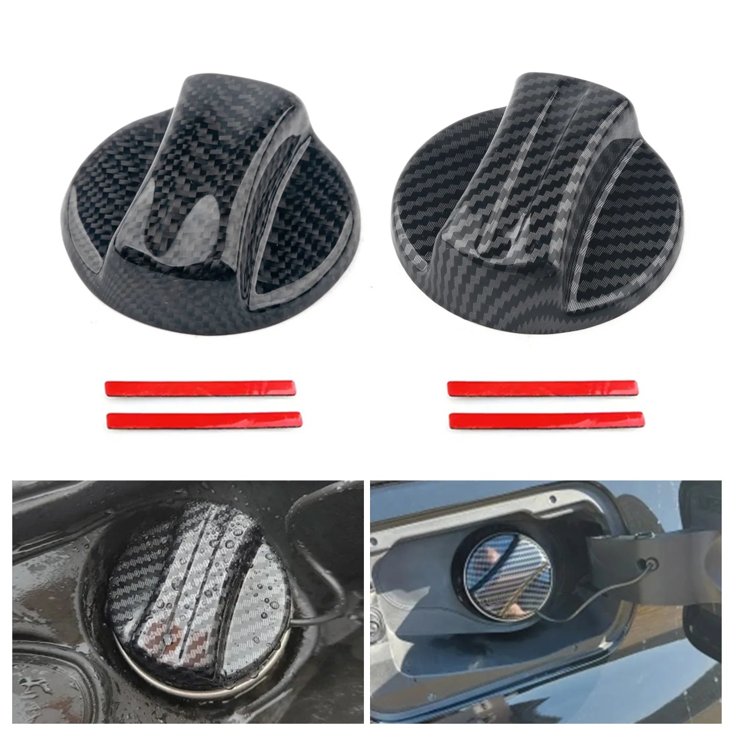 Carbon Fiber Fuel Door Cap Cover Trim for BMW