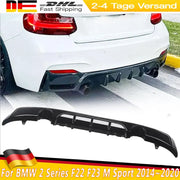 BMW 2 Series F22/F23 M Sport Gloss-Black Rear Diffuser – 2014–2020
