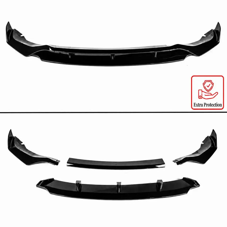 Gloss-Black Front Bumper Lip for BMW X5 G05 M Sport 2019–2023