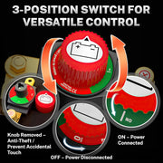 300A 12V-48V Top-Post Battery Disconnect Switch
