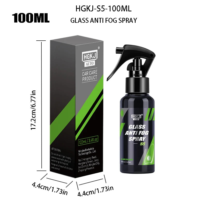 Automotive Windshield Anti-Fog Spray