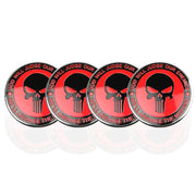 4-Piece Skull Hubcap sticker sticker 56MM aluminum sticker