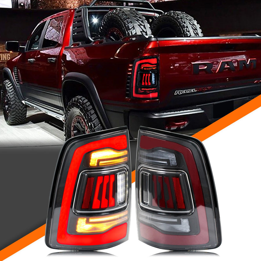 Ram 1500 2009–2018 / 2500–3500 2010–2018 Sequential LED Tail Light Pair