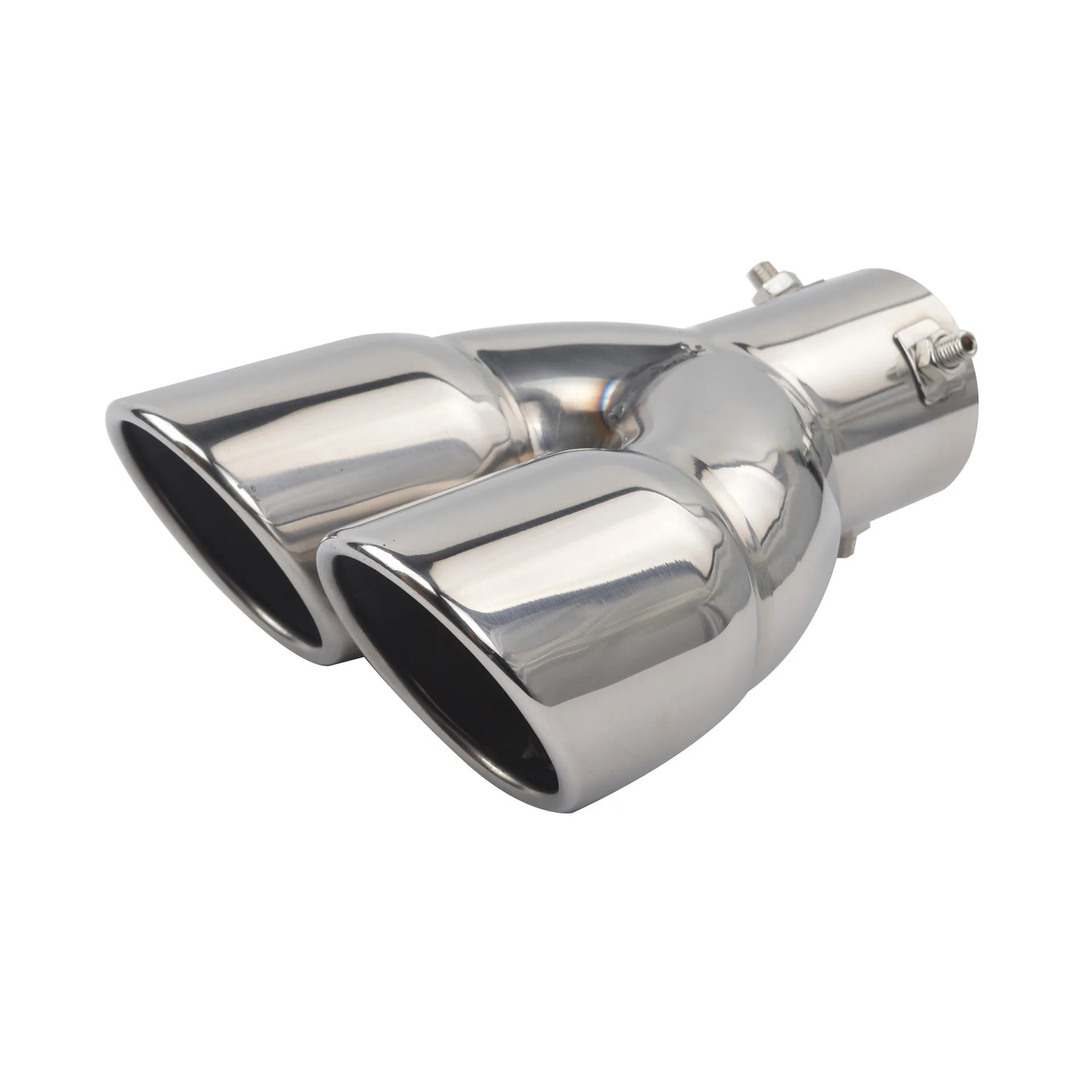 Universal Dual-Outlet Stainless Steel Exhaust Tip, 3-Inch