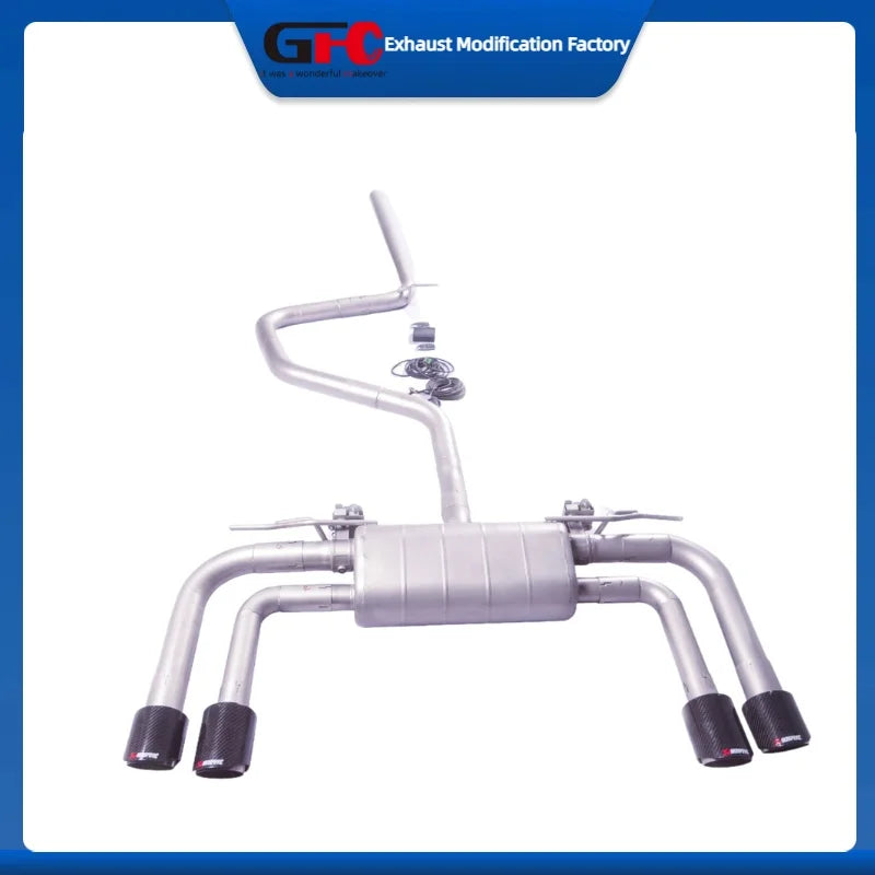 Valved Cat-Back Exhaust System for Audi Q3, Volkswagen Tiguan/Tayron & Kodiaq AWD