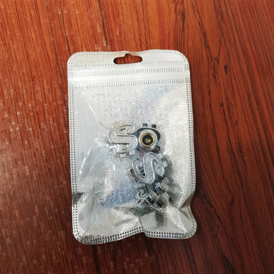 4-Piece Dollar-Symbol Tire Valve Cap Set