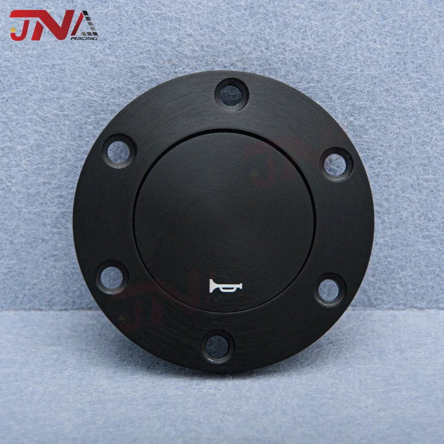 Universal Horn Button Chrome Billet Suit Classic Steering Wheel Horn Push Cover 70MM PCD