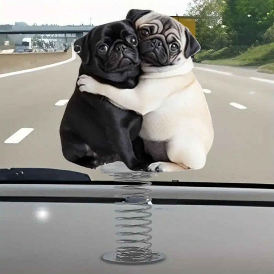 Cartoon Bobblehead Car Dashboard Ornament