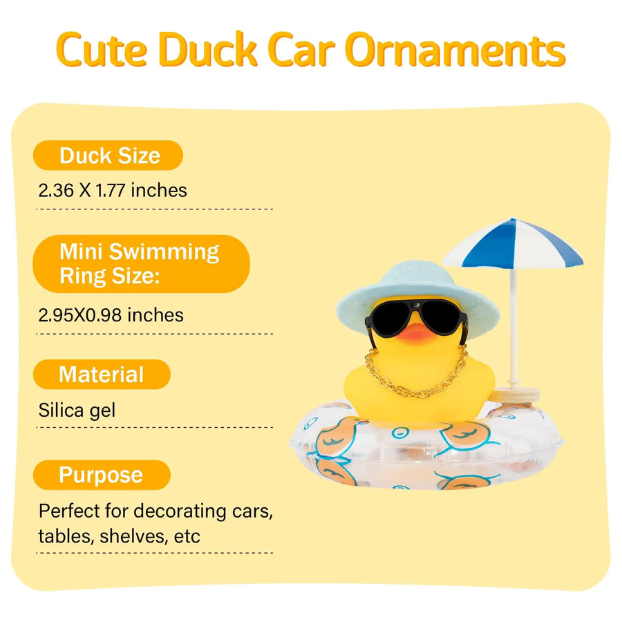 Rubber Duck Dashboard Ornament – Four Style Options